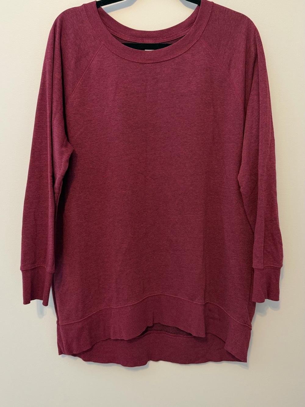 Old Navy Burgundy Hi Low Pullover Sweatshirt Large
